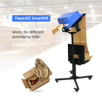 Machine de remplissage de papier kraft en accordéon PaperEZ SmartFill, électrique, automatique, de type sur table, pour l'emballage de boissons et de produits chimiques