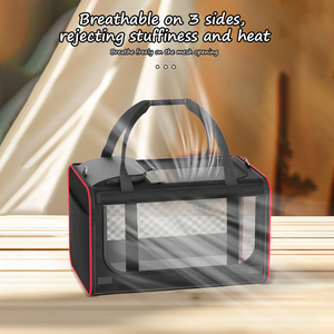 กระเป๋า PETB02อัจฉริยะปรับแต่งได้กระเป๋าขนส่งสัตว์เลี้ยงด้านข้างแบบนุ่มที่ผ่านการรับรองทางสายการบินกระเป๋าใส่สุนัขและแมวพับได้สำหรับการเดินทางของสัตว์เลี้ยง - Product Image 5