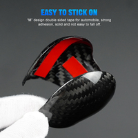 Accessoires intérieurs en fibre de carbone véritable Shasha, couvre-poignée de levier de vitesses pour Ford Fiesta MK8 MK8.5 2018-2023