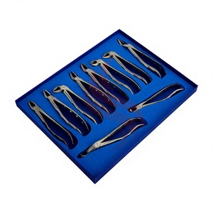 Ensemble de forceps d'extraction dentaire BK Industries, 10 pièces, acier inoxydable, poignée anatomique ergonomique, instruments chirurgicaux manuels, CE - Product Image 1