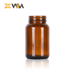Customized Brown Glass Capsule Bottle Transparent Glass Pharmaceutical <b>Packaging</b> For Health Products With Screw Cap - Product Image 4