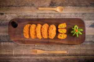 Tsukiji Tiefgekühlte Japanische Frittierte Krokette Süßer Kürbis 24 Monate Haltbarkeit Beutelpackung Knuspriger Gebäck-Snack Großpackung - Product Image 2