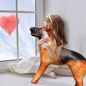 Décoration de chien berger allemand gonflable en PVC, imperméable et pliable, légère pour la maison - Product Image 3