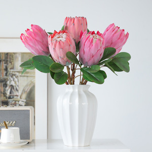 Série de fleurs artificielles haut de gamme en peluche, fleurs de luxe pour la décoration de salon et de salle à manger - Product Image 3