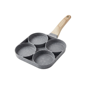 E--Top Venta al por mayor Sartén de granito y aluminio personalizada para freír huevos, sartén para cocina, sartén para tortillas, sartén para panqueques, sartén tipo padella, sartenes - Product Image 1