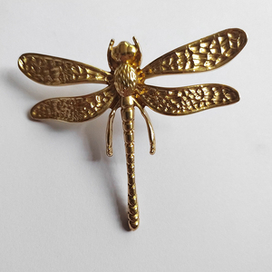 New Design Brass Dragonfly <strong>Knobs</strong> Decoration Hardware Furniture Drawer Wine Cabinet <strong>Door</strong> Pulls Handles - Product Image 2