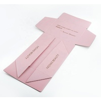Mini boîte d'expédition rose kraft biodégradable quantité minimale de commande bas bon prix petite boîte cosmétique ondulée imprimée personnalisée pour crème pour les yeux de soins de la peau