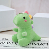 Pendentifs en peluche de dinosaure miniature de 12 cm, personnalisés, de différentes couleurs, super doux, pour sacs