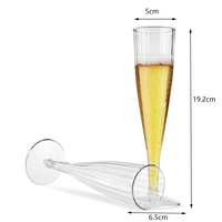 Flûtes à champagne en plastique, gobelet à vin en verre pour mariage, offre spéciale