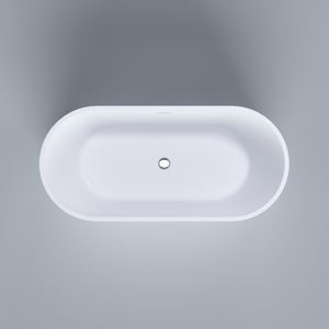 Icegalax <span class=keywords><strong>Baignoire</strong></span> en acrylique blanche ovale <span class=keywords><strong>Baignoire</strong></span> de luxe <span class=keywords><strong>Baignoire</strong></span> autoportante pour adulte une personne - Product Image 2