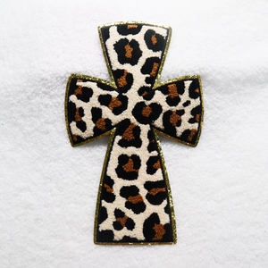 Flexible Custom Iron <b>on</b> Embroidery Jesus Loves Me <b>Patch</b> Amen Large Glitter Jesus Chenille <b>Patches</b> <b>on</b> Clothing - Product Image 6