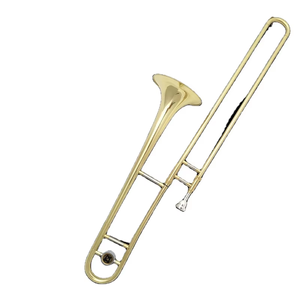 Venta al por mayor/OEM/<span class=keywords><strong>Precio</strong></span> de fábrica, Trombón alto dorado lacado, <span class=keywords><strong>instrumento</strong></span> musical occidental Universal, <span class=keywords><strong>corneta</strong></span> de latón en afinación Bb - Product Image 1