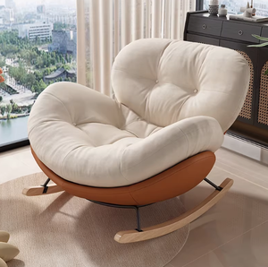 Silla <span class=keywords><strong>Columpio</strong></span> Moderna para Interiores |   Cómodo Sofá Lounge para Balcón y Dormitorio |   Elegante Sillón Individual con Reposabrazos - Product Image 1