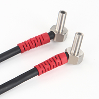 Sensor óptico de haz pasante y codo pequeño o miniatura de 90 grados, interruptor fotoeléctrico láser de 10-30V switch