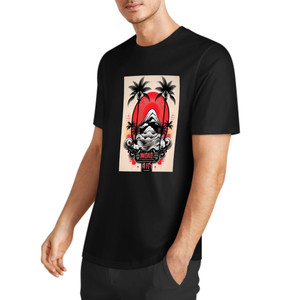 T-shirt Basic in Puro Cotone Jersey con Stampa Multicolore Termoapplicata - Product Image 2