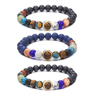 Bracelet Système Solaire Galaxie Fait Main Perles en Pierre Naturelle Réglable Cadeau Astronomique pour Femme pour Cadeaux d'Affaires Promotionnels - Product Image 1