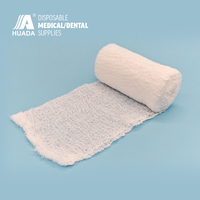 Pansement en gaze froissée à usage unique pour chirurgie, fournitures médicales, pansement en rouleau