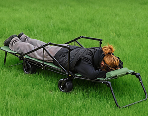 Vehículo de Camping Plegable Multifuncional para Exteriores con Ruedas de Tanque, Remolque Pequeño de Doble Uso para Playa - Product Image 5