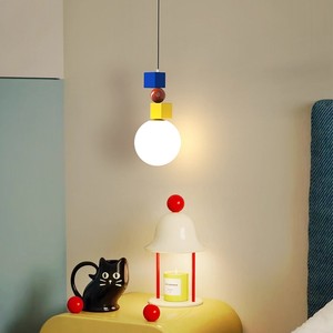 Creative Pendant Light Glass Shade Led <b>Bulb</b> White Color For Bedroom Home Decor Chandelier Ceiling Lamp 220V - Product Image 1