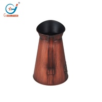 Vas Bunga Logam Vintage 1,3 Galon, Pitcher Rustic, Pot Bunga untuk Taman