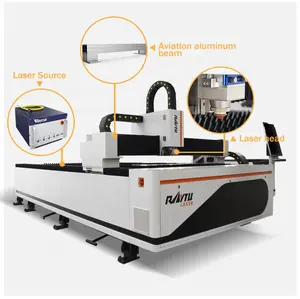 1000W 2000Watt IPG Fiber lazer Cnc kesim makinesi kesme cihazı Metal levha için 1mm kesme Pakistan satış