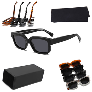 Nueva llegada gafas de sol de acetato de moda gafas de sol polarizadas Tac cuadradas mujeres marca de lujo diseñador gafas de sol hombres 2025 - Product Image 1
