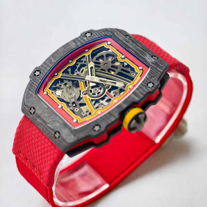 Ultra-thin Stylish Men's Watch Lightweight Hollow Design Automatic Mechanical Movement Carbon Fiber Sapphire Crystal Dial - Product Image 1