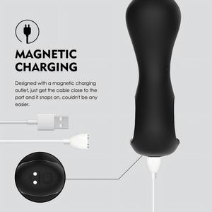 Vibrador de Silicona con Control Remoto USB, 10 Modos, Sonda <span class=keywords><strong>Anal</strong></span>, Rotación de 360°, Resistente al Agua IPX6, Masajeador de Próstata, <span class=keywords><strong>Dildo</strong></span>, 112g - Product Image 5