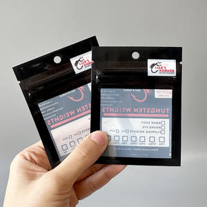 Sachet Ziplock personnalisé avec logo imprimé pour appâts de pêche, avec fenêtre transparente et trou de suspension, pour leurres et accessoires de pêche - Product Image 1