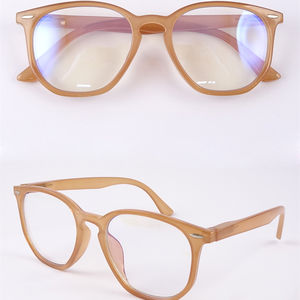 高級クラシック多角形フレームアンチブルー光線遮断レンズ光学メガネ - Product Image 2