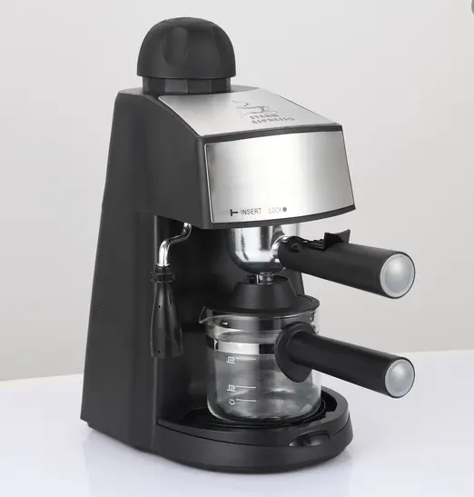 3,5 Barren 240 ml Wassertank Dampf-Cappuccino-Espresso-Kafemaschine mit Milchaufschäumen