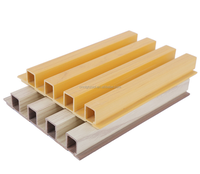 Panneaux de revêtement mural en composite bois-plastique PVC WPC imperméables sans formaldéhyde, design européen, prévention des incendies B1, hôtel