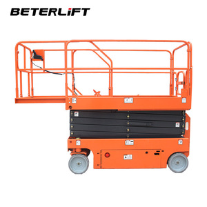 휠 타입 작업 플랫폼 200kg 230kg 450kg 자주식 공중 가위형 리프트 10m 12m 14m 리프팅 높이 - Product Image 1