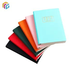 Caderno planejador de couro pu a5 a6, atacado, planejador de couro pu, impressão personalizada, cobertura dura, diário semanal, diário, caderno, fabricação