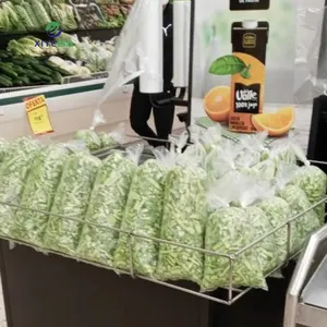 Sacchetto di imballaggio per pane piatto personalizzato Ldpe sacchetto a soffietto laterale in plastica per alimenti in Pe può essere utilizzato per fornire supermercati
