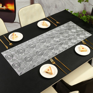 PVC Küche Esstisch Tischset, rutsch feste hohle Bronzing Wärme isolierung Home Hotel dekorative Tisch läufer für Esstisch - Product Image 6