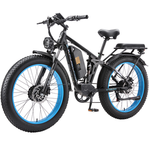 Bicicleta Eléctrica de 26 Pulgadas, 52V, 26Ah, Litio, Largo Alcance, Frenos de Disco Hidráulicos, Cuadro de Aluminio, Motor Dual sin Escobillas, Ecológica, para Hombre y Mujer - Product Image 1