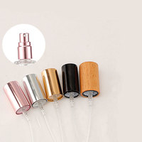 Vente en gros 10ml 20ml Aluminium Mini Portable Voyage Noir Mat Twist up Rechargeable Parfum Atomiseur Bouteille