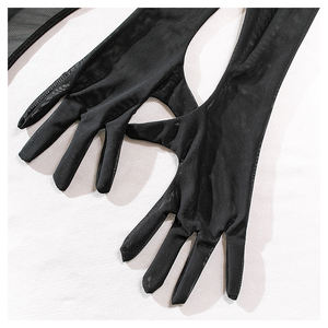 Conjunto de Lencerí<span class=keywords><strong>a</strong></span> Transpirable para Mujer con Guantes, Body Sexy Transparente de Una Pieza con Malla y Corte Alto para Juegos Sexuales Traviesos - Product Image 4