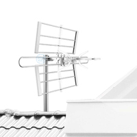 Antena receptora de Internet para Smart TV, receptor de señal interior con rotor HD F VHF FM de 6005 millas para Smart TV al aire libre personalizado de 360-500 MZ