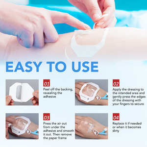 SEFUDUN Apósito Transparente de PU de 3.9" x 4.7" para Heridas, Venda Adhesiva Médica Impermeable para Cuidado Post-Tatuaje y Tratamiento de Heridas - Product Image 3