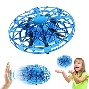 Venta al por mayor spinner mano control-Mini platillo OVNI inflable volador para niños y adultos, juguete giratorio de bola mágica Orb, Dron controlado a mano