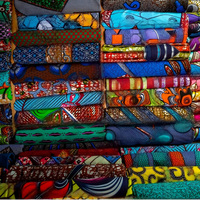 Nouveau motif de tissu parapluie au design tendance, imprimé wax africain, imprimé hollandais, brocart, tissé en trame, uni, type fil peigné