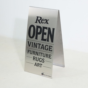 Custom Portable A-Frame <b>Double</b> <b>Sided</b> Slide-in Sidewalk Signboard Durable Outdoor Street Advertising Poster Board - Product Image 3