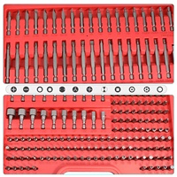 Juego de Puntas de Destornillador Profesional HTL de 208 Piezas, Juego de Brocas de Acero S2, Juego de Puntas Eléctricas con 1 Año de Garantía