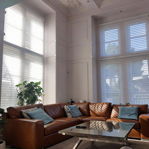 Persiana Vertical Eléctrica de Lujo Integrada Shangri-<span class=keywords><strong>La</strong></span> con Material de Poliéster para Ventanas Grandes y Villas - Product Image 1