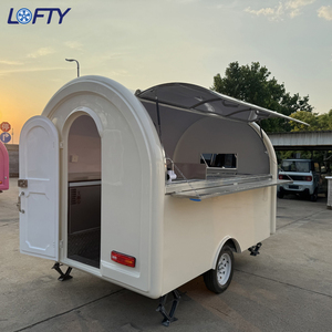 Promotion : Remorque de Restauration Mobile, Chariot à Hot-dogs et Glaces, Chariot de Restauration Rapide, Cuisine Mobile, Camion-Remorque Alimentaire - Product Image 1