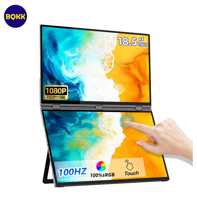 2026 New18.5 Inch Portable Monitor 1080p Resolution IPS Screen Dual Sync Business Elite Choice