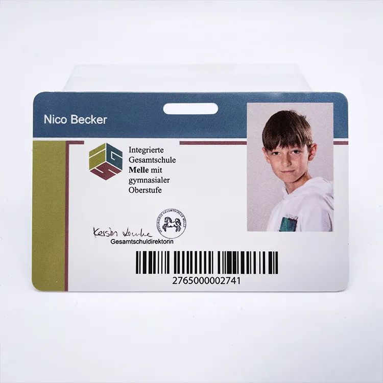 Large-scale Event Employee And Company Staff Visitor RFID Card Custom Photo Printing PVC School Student ID Cards