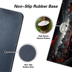 Tùy Chỉnh XXL Mở Rộng Chơi Game Chuột Pad Bàn <span class=keywords><strong>Mat</strong></span> Với Khâu Cạnh Non-Slip Cao Su Cơ Sở Anime Trăng Tròn Nhật Bản Thiết Kế - Product Image 2